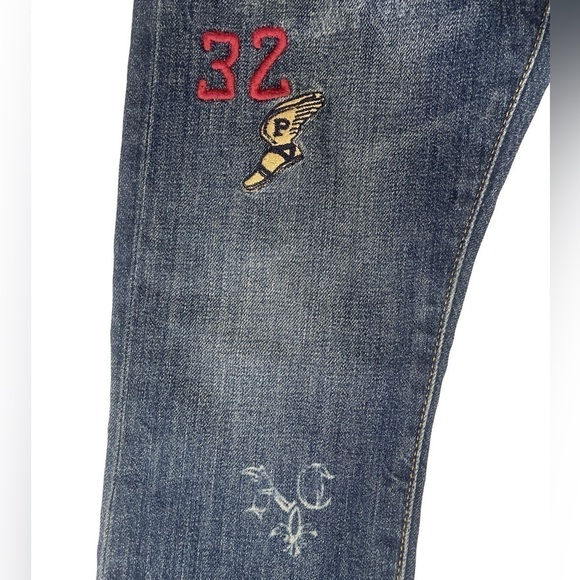 NEW! Polo Ralph Lauren Tynan Sullivan Slim Graffiti Patch Jeans BOYS 8 - Picture 3 of 14